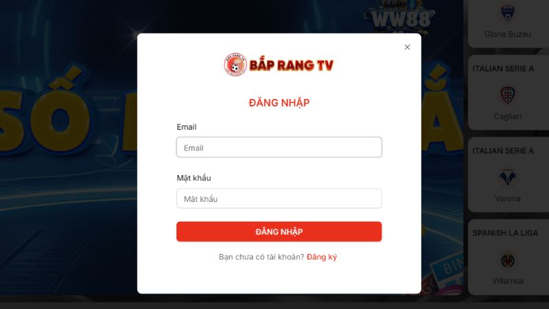 Tiến hành tạo tài khoản baprangTV cá cược bóng đá